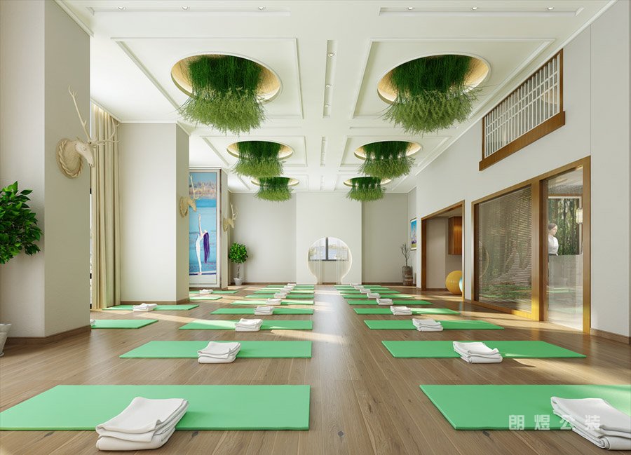 成都私人瑜伽館裝修設計效果圖欣賞