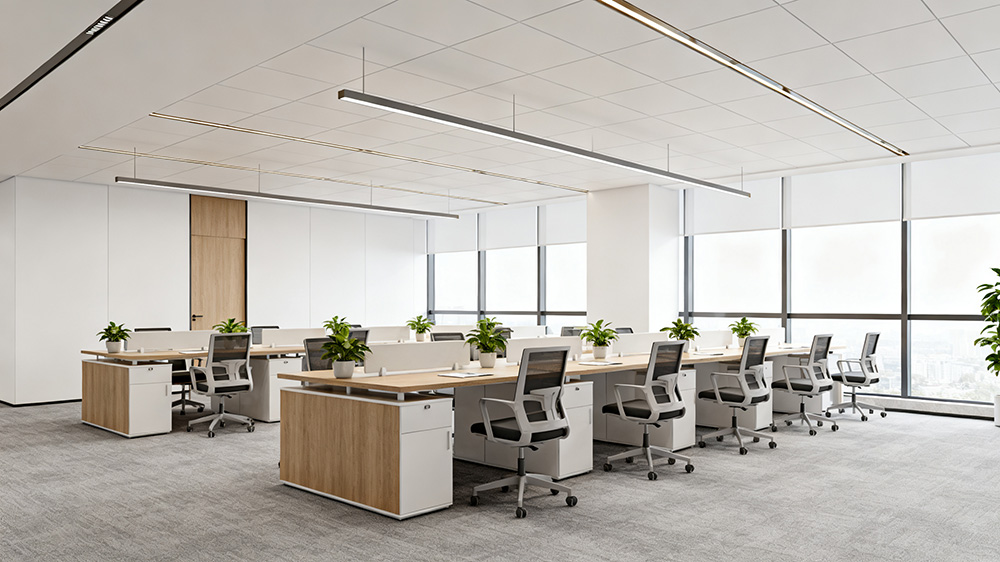 辦公室吊頂采用石膏板的效果