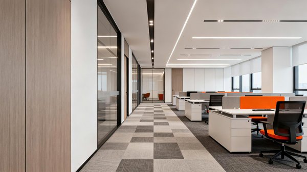 辦公室裝修時把地毯鋪成丁字形好嗎？