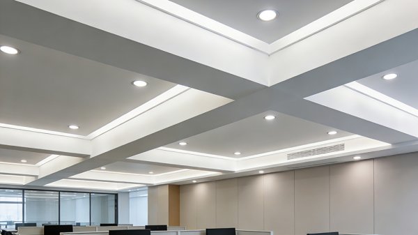 辦公室里橫梁壓頂怎么利用裝修化解？