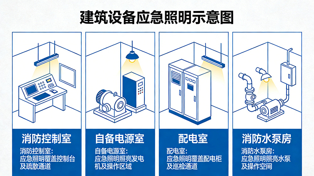 設(shè)備房間應(yīng)急照明示意圖